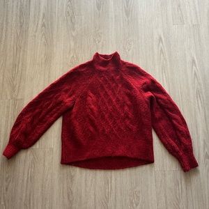Abercrombie Red Turtleneck Sweater